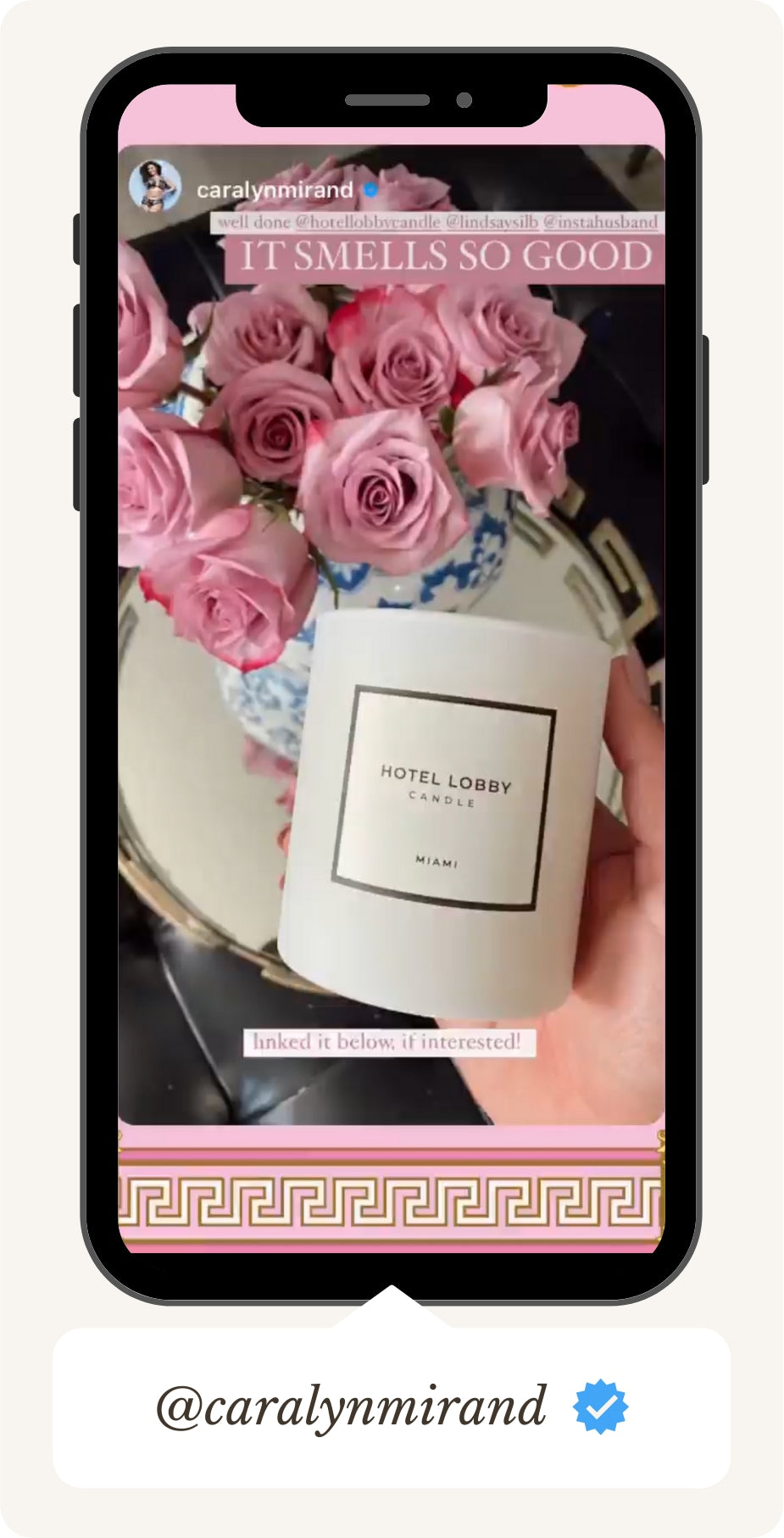 1st VIP IG Story Image of Candle