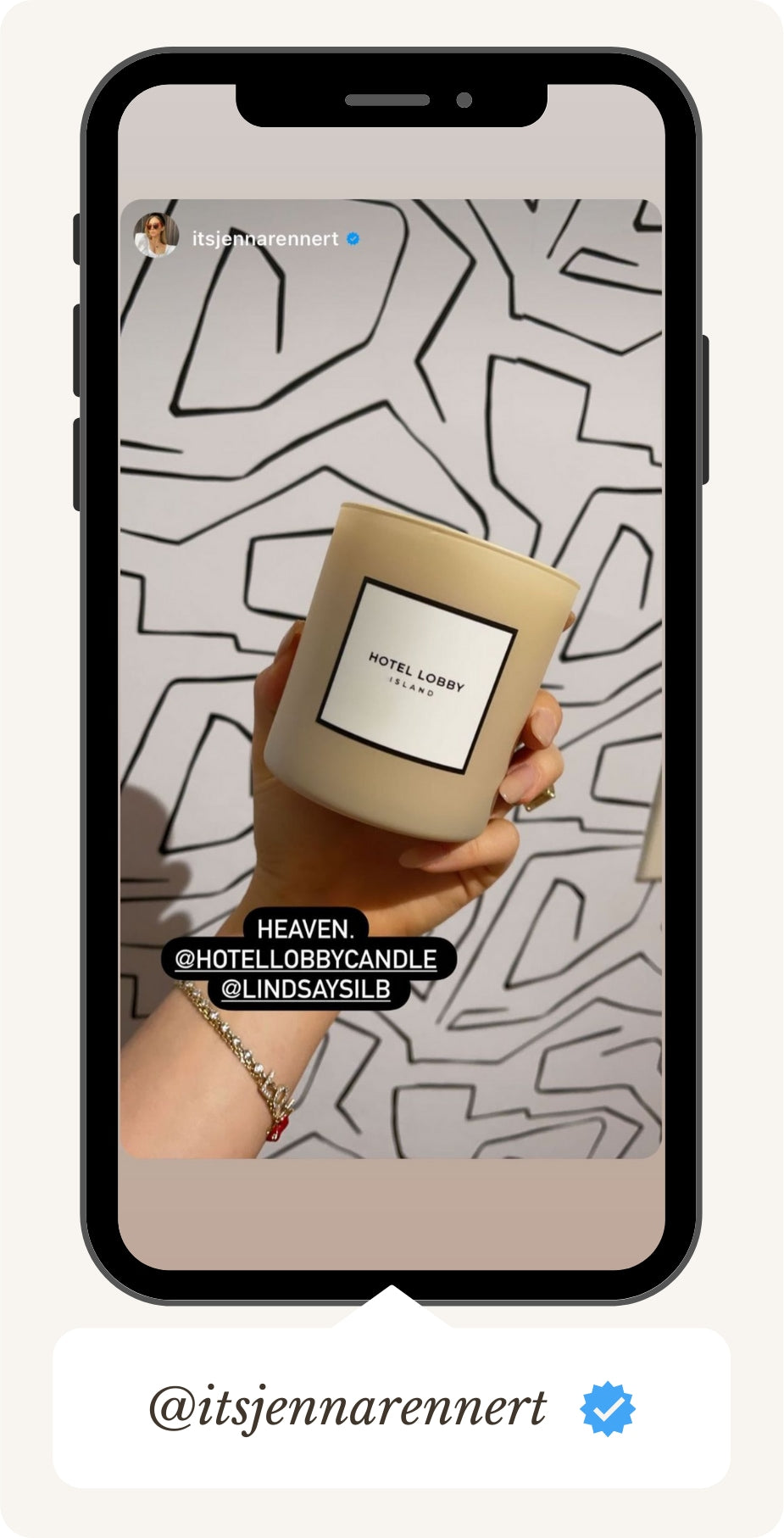 2nd VIP IG Story Image of Candle